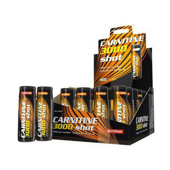 Л-карнітин Nutrend Carnitine 3000 Shot 20 х 60 мл Ананас, фото 1