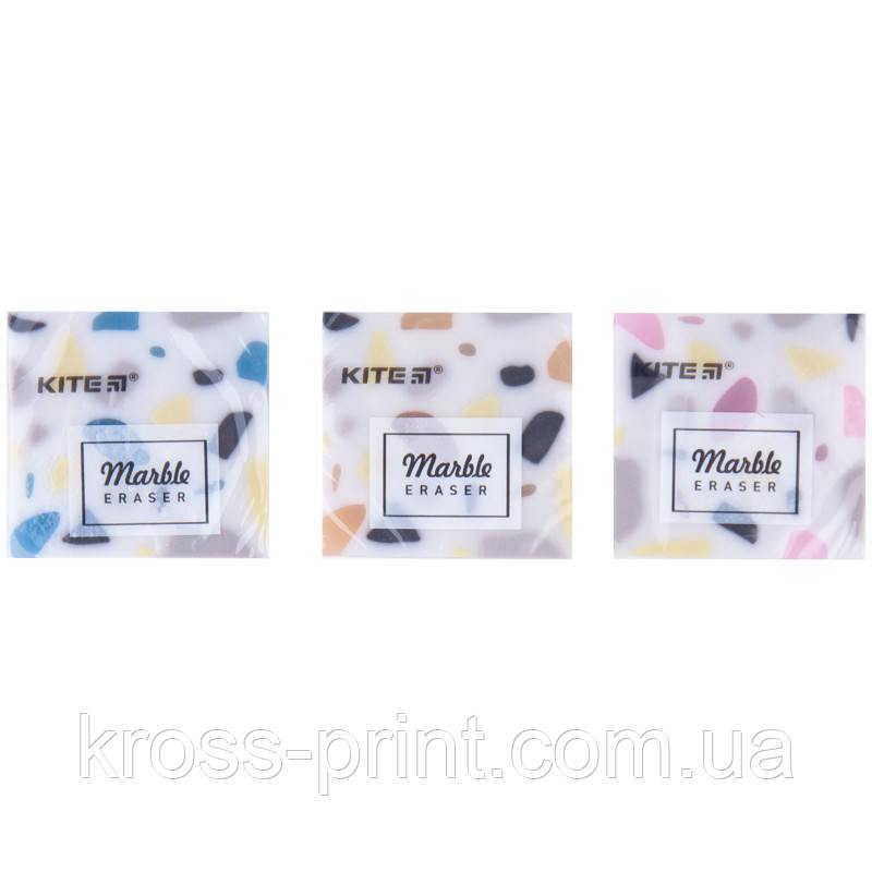 Ластик кольоровий Kite "Marble" K20-021, асорті