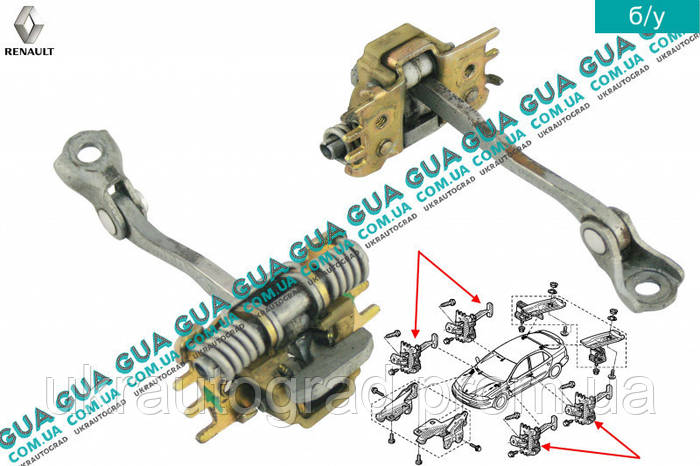 Фиксатор / ограничитель двери 8200000721 Renault / РЕНО LAGUNA II ...