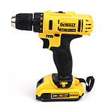 Шуруповерт Деволт DeWALT DCD771 (24V, 5AH) з набором інструменту (24 од.), фото 3