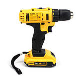 Шуруповерт Деволт DeWALT DCD771 (24V, 5AH) з набором інструменту (24 од.), фото 5