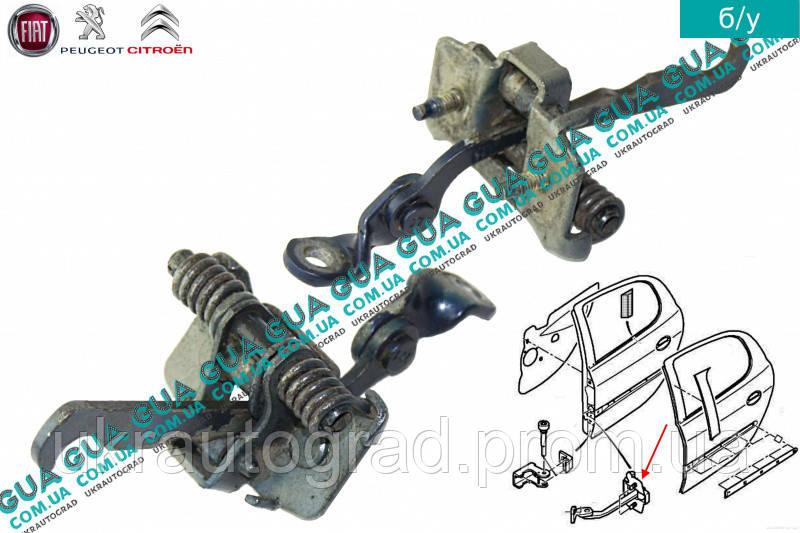 Фиксатор / Ограничитель Двери Задней Правой / Левой 9181C9 Peugeot ...