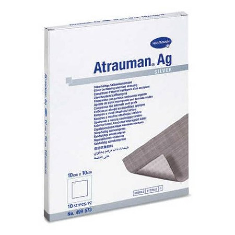 Атравматична пов'язка зі сріблом Atrauman Ag 10х10см 1 шт