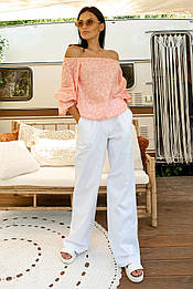 Елегантна шифонова блуза жіноча Faina (50–56р) в кольорах