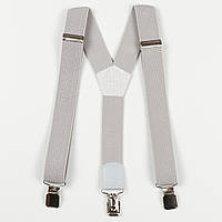 Підтяжки підліткові середні Y30 Top Gal світло-сірі однотонні