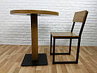 Дерев'яний круглий стіл "UNO-4" для кафе і стілець 1+1, фото 5