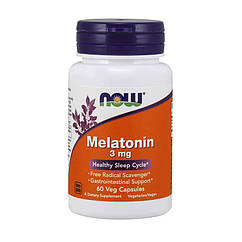 NOW Foods Melatonin 3 mg, Мелатонін (60 капс.)