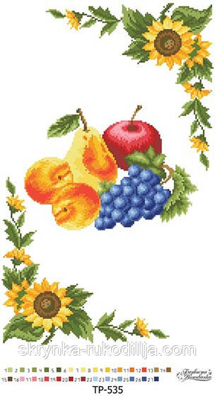 ТР-535 Заготовка для вишивки Рушник до Спаса Барвсита Вишиванка