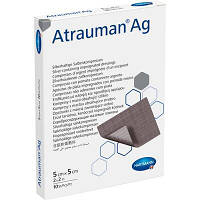 Atrauman Ag 5х5см / Атрауман Аг - атравматическая повязка с серебром, стерильная