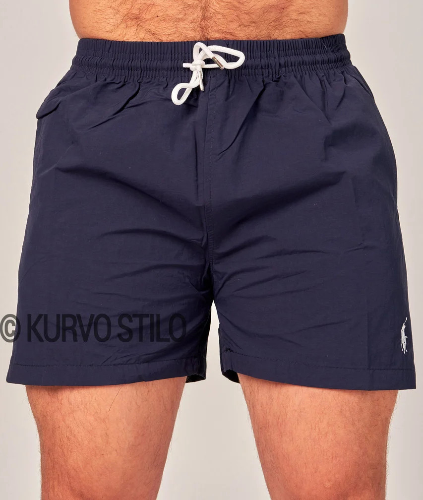 Мужские пляжные шорты (плавки) для купания Polo Ralph Lauren, цвет темно-синий - фото 2 - id-p913796354