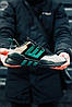 Чоловічі кросівки Adidas EQT SUPPORT Black Green Адідас еквіпмент супорт чорно-білі c зеленим сітка В'єтнам, фото 5