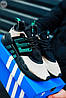 Чоловічі кросівки Adidas EQT SUPPORT Black Green Адідас еквіпмент супорт чорно-білі c зеленим сітка В'єтнам, фото 3