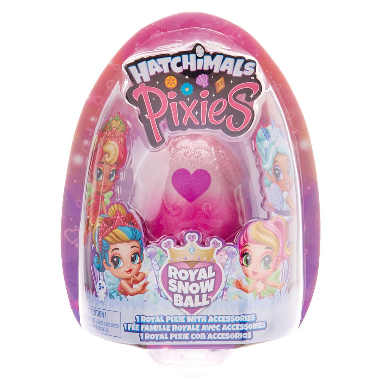 Hatchimals Pixies рожеве Яйце  Royal Snow Ball Казкова лялька фея Піксис