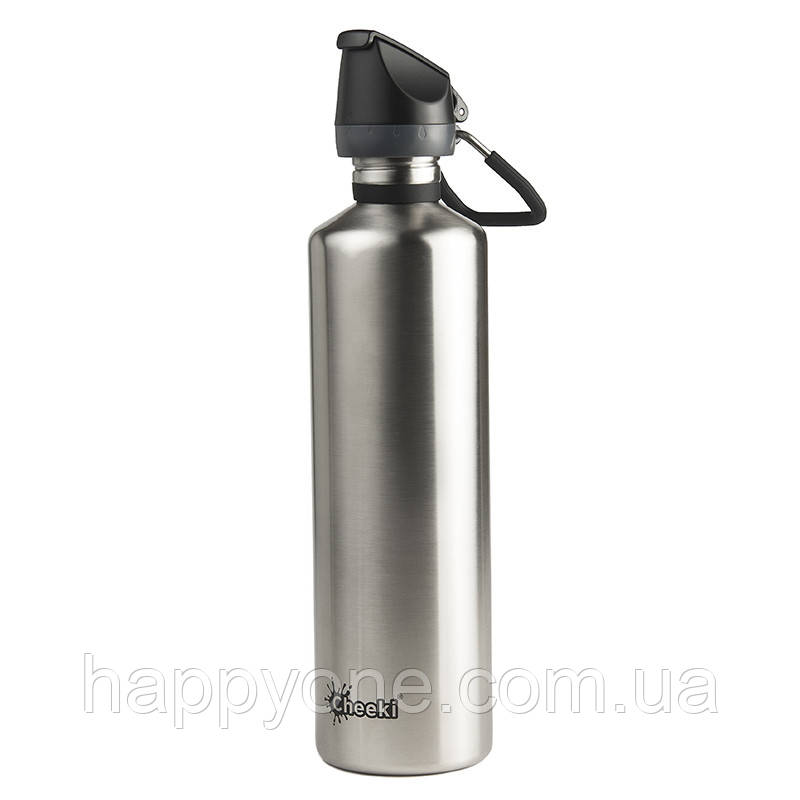 Спортивна пляшка для води Cheeki Single Wall Active Silver (1 л)