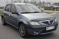 Дефлекторы окон (ветровики) Renault Logan 1 sedan 2004-2012 +Dacia, ANV - Cobra Tuning, R10605