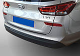 Пластикова захисна накладка на задній бампер для Hyundai i30 PD CW 2017+, фото 2