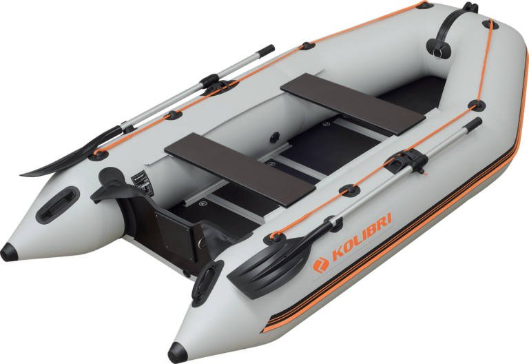 Човен надувний з ПВХ Kolibri KM 245 D кільовий човен для риболовлі 2-х місний