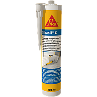 Силіконовий герметик Sikasil-C 300 мл Нейтральний універсальний 300 мл, Прозорий