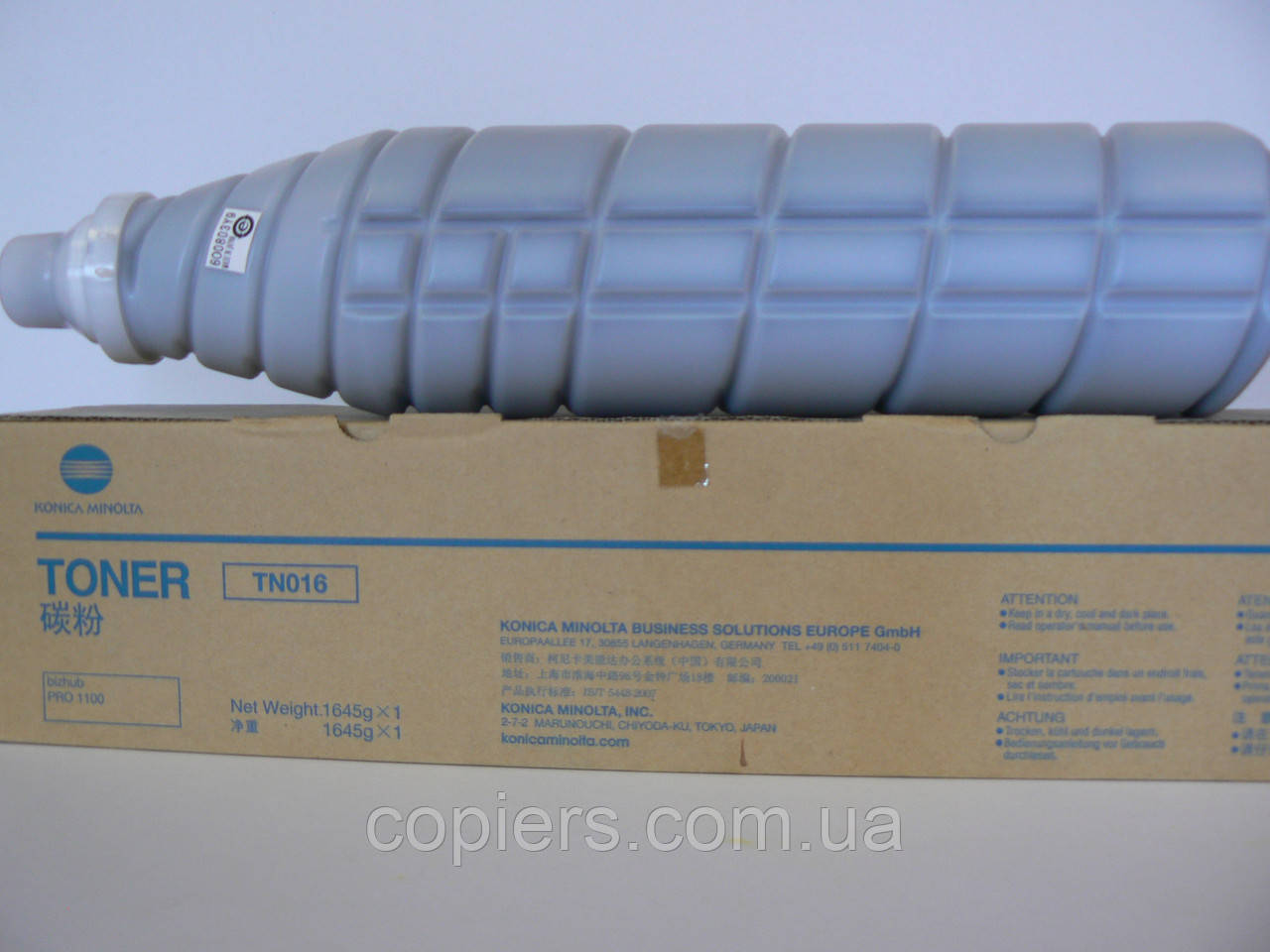 TN-016 тонер картридж Konica Minolta bizhub PRO 1100, оригінал, tn016