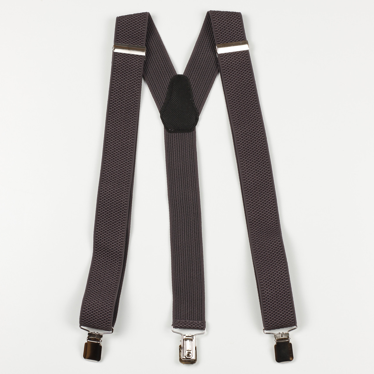 Підтяжки дорослі чоловічі середні однотонні Y35 Top Gal сірий