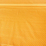 Тканина Польща бавовна квіти білі на жовтому фоні, ш. 160 см, фото 2