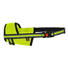 Намордник для собак Bronzedog Mesh повітропроникний регульований 3D сітка лимонний розмір S