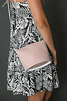 Женская кожаная сумка Эллис, натуральная кожа Наппа, цвет Пудра