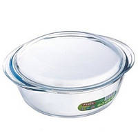 Кастрюля Pyrex Essentials 1л жаропрочное стекло, Кастрюля из стекла 1л, Кастрюля с крышкой и ручками стекло