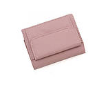 Недорогий жіночий шкіряний гаманець (4401) пудровий, фото 4