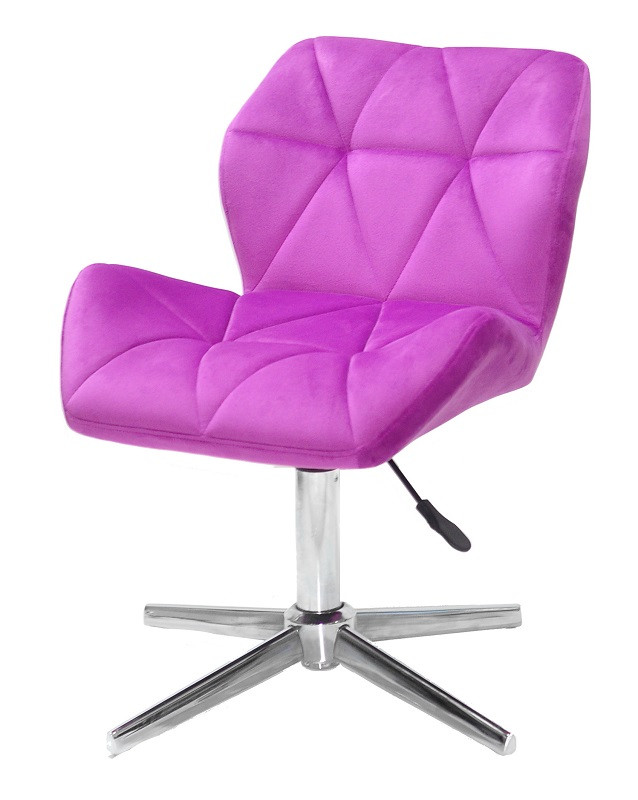 Поворотний стілець Paris Modern Base бузковий оксамит B-1022, на хрестовині з регулюванням висоти без коліс, фото 1