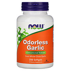 NOW Foods Odorless Garlic, Чеснок (250 капс.)