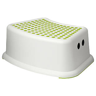 Табурет дитячий IKEA FORSIKTIG білий зелений (602.484.18)