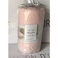 Простыня махровая на резинке с 2 наволочками Maison Dor розовый