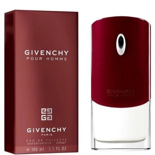 Парфуми Givenchy Pour Homme 100 ml Чоловіча туалетна вода (Чоловічі парфуми Живанші Пур Хом 100 мл) Червоні