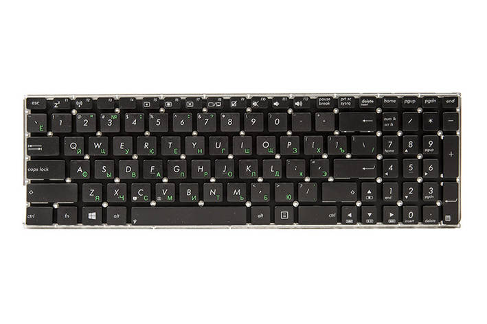 Клавіатура для ноутбука ASUS X550LB, X550LC чорний, без фрейму, фото 1