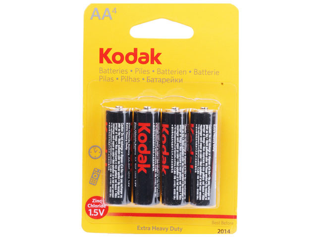 Батарейки Kodak Super Heavy Duty R-06/блістер 4шт (20)(100)