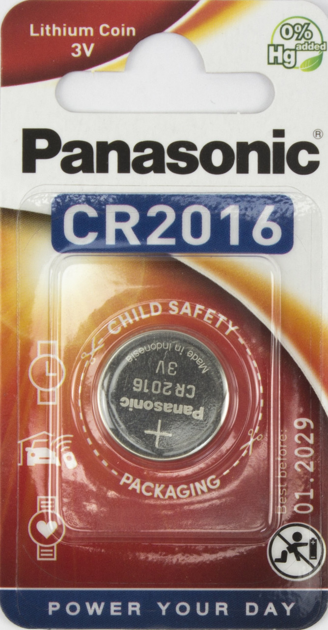 Батарейка Panasonic CR2016/1bl 3V lithium(12)