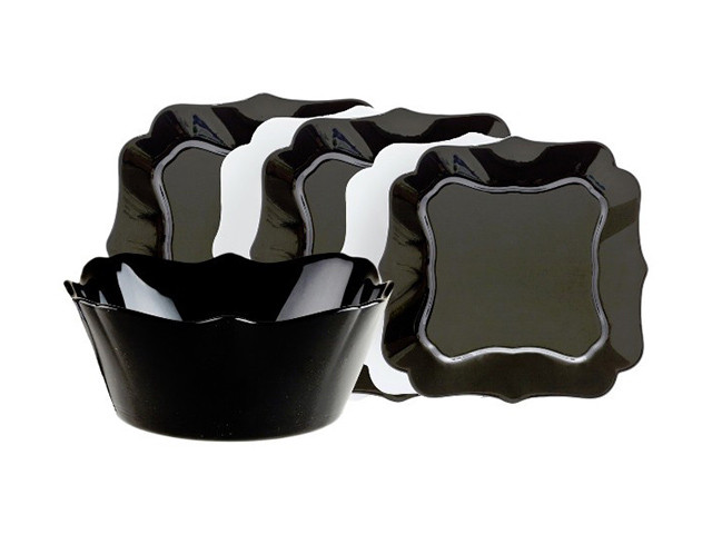 Набір стіл. скло 19предм. "Luminarc.Authentic Black&White/Noir Et Blanc" №E6159/95616(1)