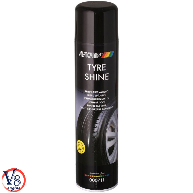 Блиск для шин Motip Black Line Tyre Shine чорнитель шин автомобілів (000711) 600мл