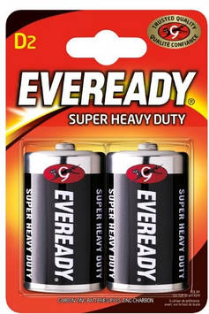 Батарейки Energizer Eveready Super Heavy Duty R-20/блістер 2шт(24)