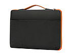 Сумка для ноутбука синя 15,6" з помаранчевою блискавкою Slim Orang чохол з ручкою до ноутбуку 15 дюймів синій, фото 2