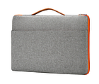 Сумка для ноутбука синя 15,6" з помаранчевою блискавкою Slim Orang чохол з ручкою до ноутбуку 15 дюймів синій, фото 5