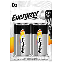 Батарейка щелочная Energizer Power LR20 D Alkaline блистер 2/24