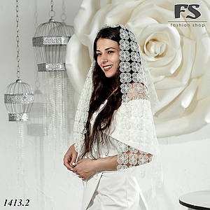 Розкішний шарф-макраме Роксолана