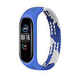 Ремешок BeCover Elastic Nylon Style для Xiaomi Mi Smart Band 5/Mi Smart Band 6 Size S Blue/White (706140), фото 2