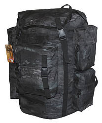 Тактичний туристичний армійський суперміцний рюкзак 60 л. Атакс чорний. Кордура 1200 ден. Швейцарський