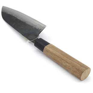 Кухонний японський ніж Kurouchi Santoku TOSA 165 мм