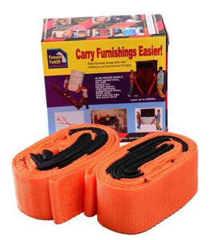 Ремені для перенесення меблів HLV Carry Furnishings Easier 2 шт Orange (KG-2819)