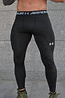 Чоловічий компресійний одяг Under Armour 4в1: Рашгард, Легінси, Шорти, Футболка. Термо костюм, фото 5