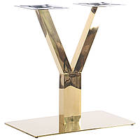 База під стільницю, стіл образна опора Yucca gold підстілля для прямокутного обіднього столу H 720 мм AMF